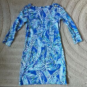 Lilly Pulitzer Blue Patterned Women's Dress